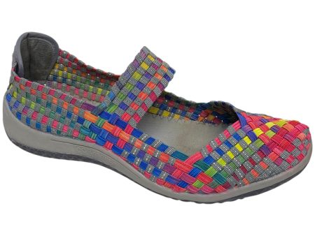 Shoes Flats By Clothes Mentor In Multi-colored, Size: 7.5 Sale