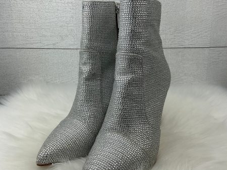 Boots Designer By Michael Kors In Silver, Size: 8 For Sale