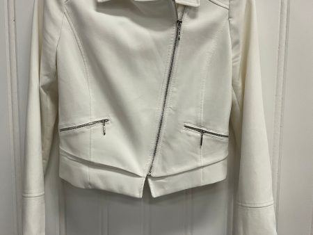 Jacket Moto By White House Black Market In White, Size: 4 Fashion