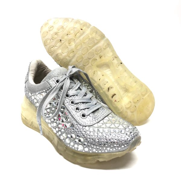 Shoes Athletic By Steve Madden In Silver, Size: 7.5 Sale