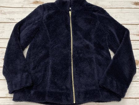 Jacket Faux Fur & Sherpa By Croft And Barrow In Navy, Size: S Online Sale