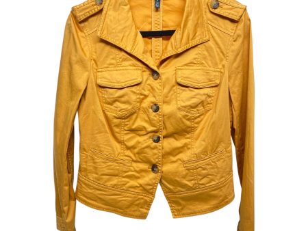 Jacket Denim By White House Black Market In Yellow, Size: M Online now