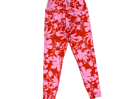 Athletic Capris By Sage In Orange & Pink, Size: M Fashion