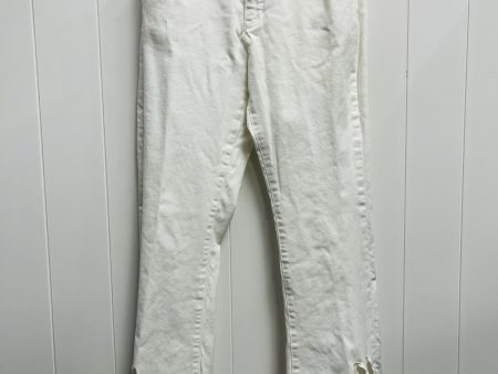 Jeans Boot Cut By Clothes Mentor In White Denim, Size: 6 on Sale