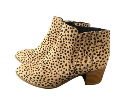 Boots Ankle Heels By Clothes Mentor In Animal Print, Size: 6.5 Cheap