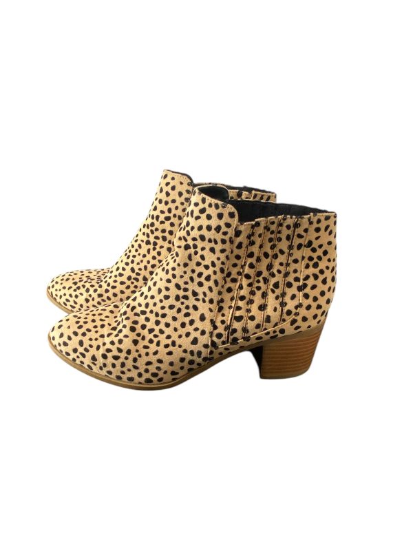 Boots Ankle Heels By Clothes Mentor In Animal Print, Size: 6.5 Cheap