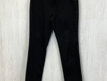 Jeans Straight By Chicos In Black Denim, Size: 8 Fashion