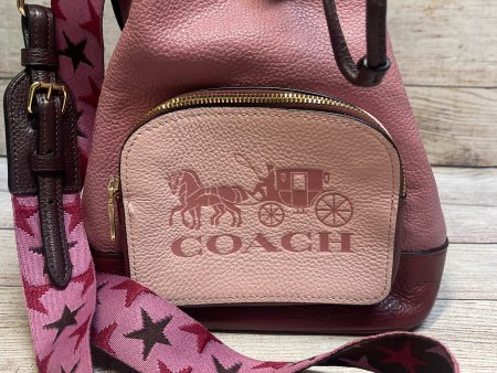 Handbag Leather By Coach, Size: Medium Discount