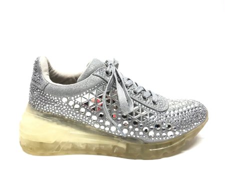 Shoes Athletic By Steve Madden In Silver, Size: 7.5 Sale