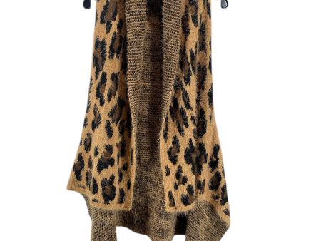 Vest Sweater By Clothes Mentor In Animal Print on Sale