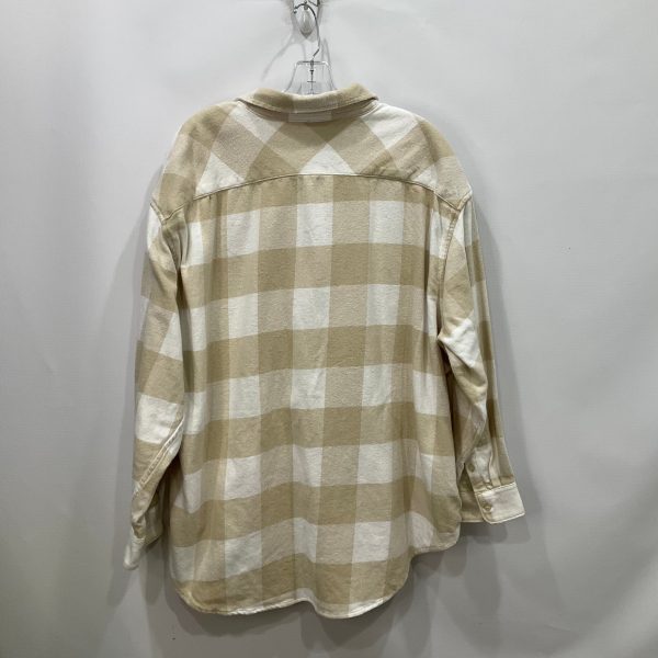 Jacket Shirt By Aerie In Tan, Size: L For Cheap