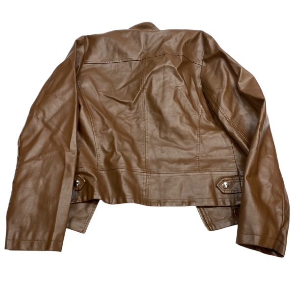 Jacket Moto By Tanming In Brown, Size: M Online Sale