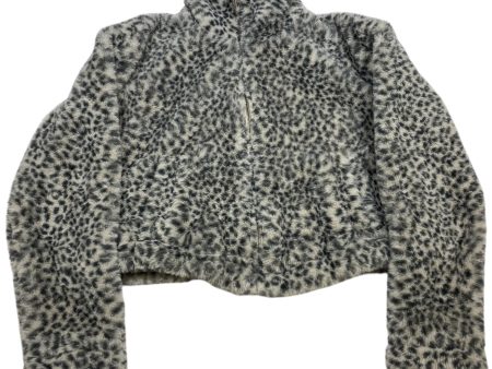 Jacket Faux Fur & Sherpa By Abercrombie And Fitch In Animal Print, Size: Xs Supply