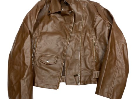 Jacket Moto By Tanming In Brown, Size: M Online Sale