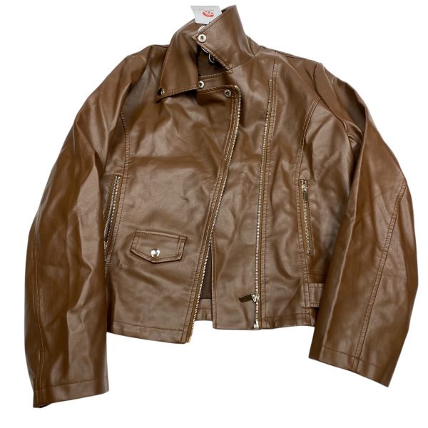 Jacket Moto By Tanming In Brown, Size: M Online Sale