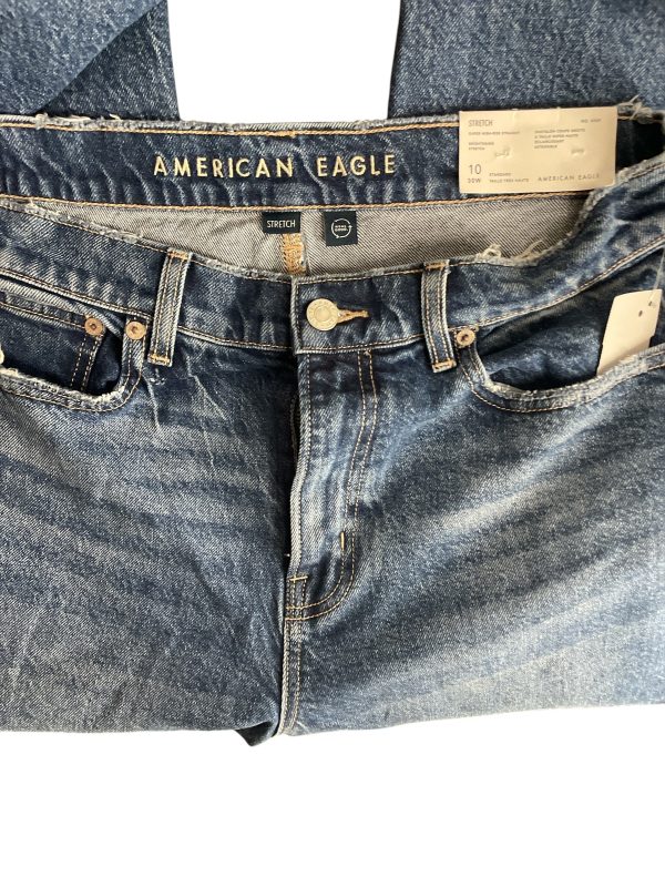 Jeans Straight By American Eagle In Blue, Size: 10 Supply