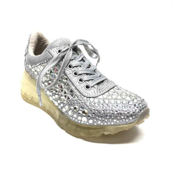 Shoes Athletic By Steve Madden In Silver, Size: 7.5 Sale