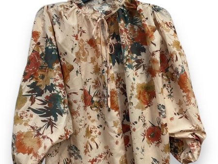 Blouse 3 4 Sleeve By Entro In Floral Print, Size: S Online