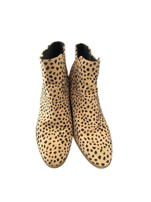 Boots Ankle Heels By Clothes Mentor In Animal Print, Size: 6.5 Cheap