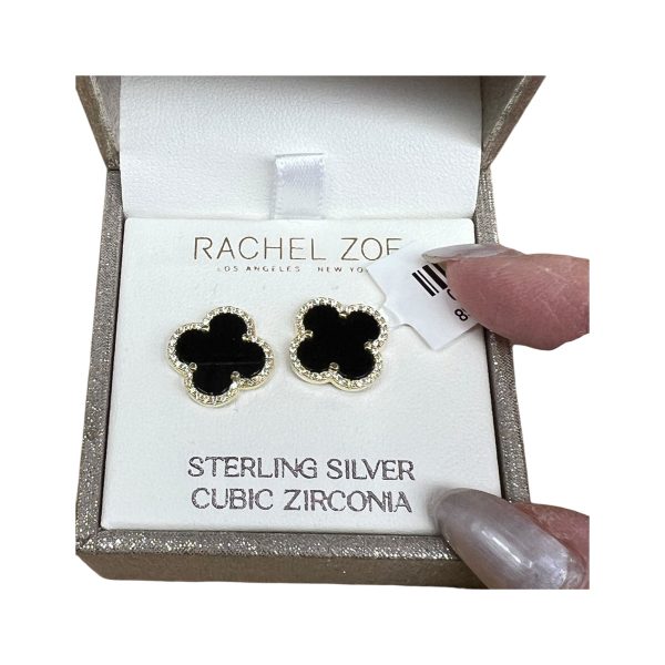 Earrings Stud By Rachel Zoe In Black & Gold Supply