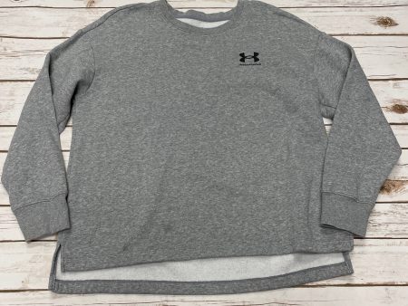 Athletic Sweatshirt Crewneck By Under Armour In Grey, Size: M Supply