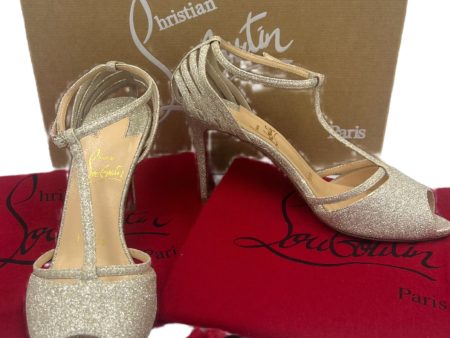 Like New! Christian Louboutin Patitta Luxury Designer Heels,  Sz. 5   35 For Sale