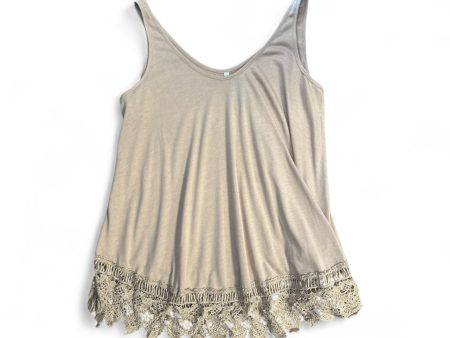 Tank Top By Clothes Mentor In Tan, Size: Xl Sale