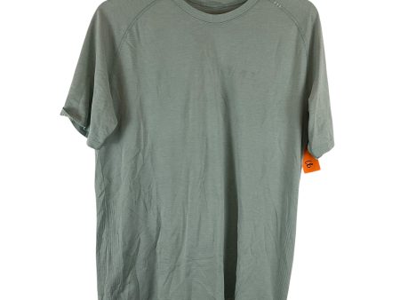 Athletic Top Short Sleeve By Lululemon In Grey, Size: S For Sale