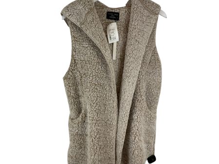 Vest Faux Fur & Sherpa By Love Tree In Cream, Size: S Supply