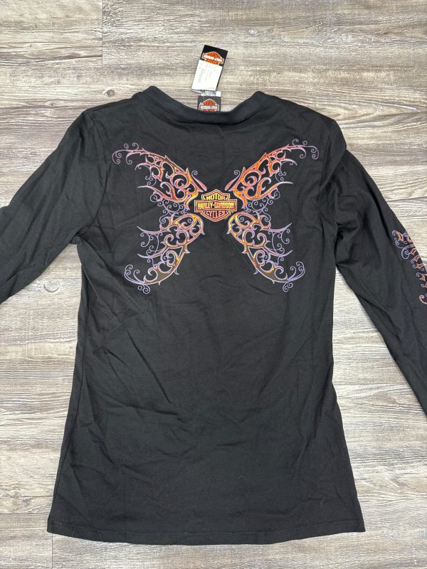 Top Long Sleeve By Harley Davidson In Black, Size: Xl Sale