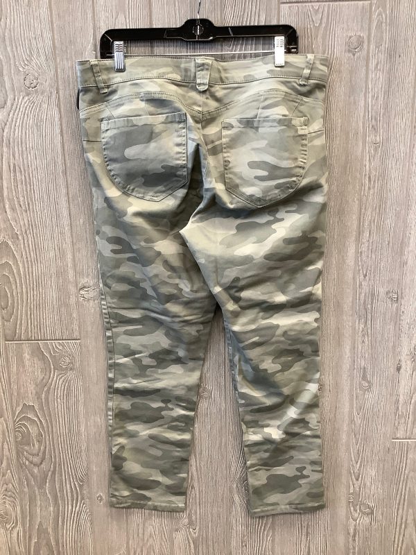 Jeans Straight By Democracy In Camouflage Print, Size: 14 Online Hot Sale