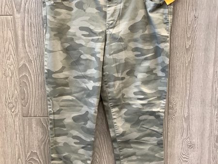 Jeans Straight By Democracy In Camouflage Print, Size: 14 Online Hot Sale