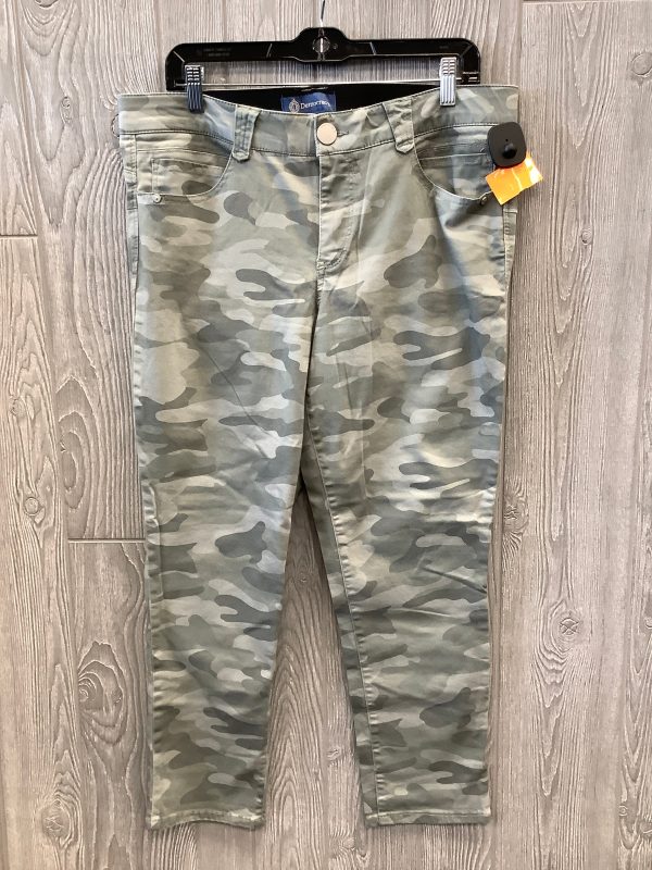 Jeans Straight By Democracy In Camouflage Print, Size: 14 Online Hot Sale