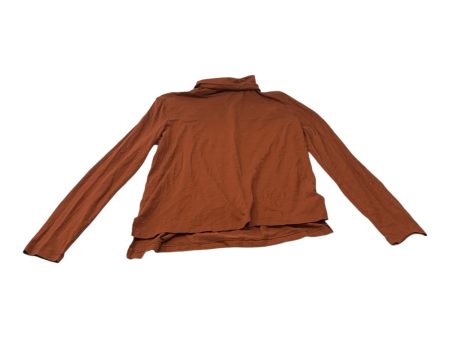 Top Long Sleeve By Madewell In Orange, Size: M For Discount