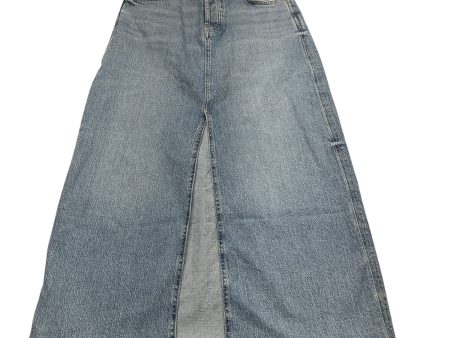 Skirt Maxi By Zara In Blue Denim, Size: S Online Sale