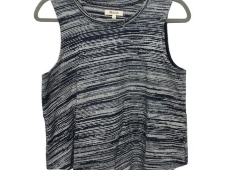 Top Sleeveless By Madewell In Blue & White, Size:S Cheap