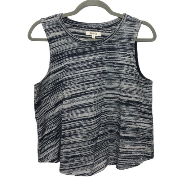 Top Sleeveless By Madewell In Blue & White, Size:S Cheap