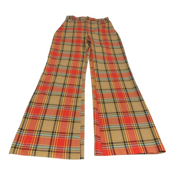 Pants Wide Leg By Free People In Plaid Pattern, Size: 6 on Sale