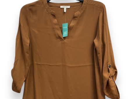 Blouse 3 4 Sleeve By Maurices In Brown, Size: Xs Fashion