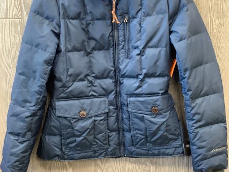 Jacket Faux Fur & Sherpa By Eddie Bauer In Blue, Size: M on Sale