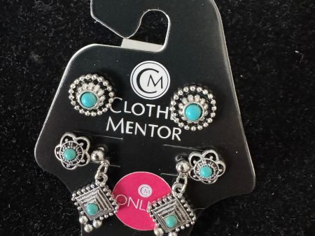 Earrings Stud By Clothes Mentor, Size: 03 Piece Set Cheap