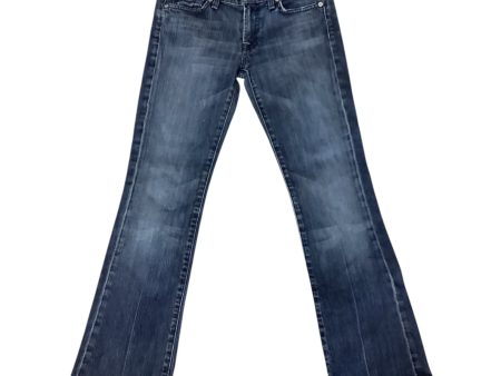 Jeans Boot Cut By 7 For All Mankind In Blue Denim, Size: 4 Hot on Sale