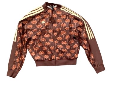 Athletic Jacket By Adidas In Orange, Size: Xxs Sale