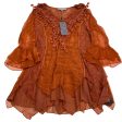 Tunic 3 4 Sleeve By Pretty Angel In Orange, Size: M Online now