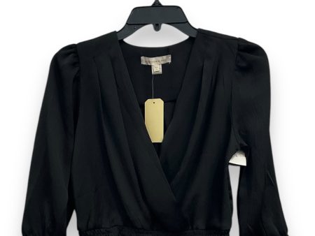 Blouse 3 4 Sleeve By Monteau In Black, Size: S Online now