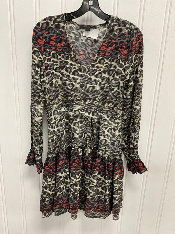 Dress Casual Midi By All Saints In Animal Print, Size: Xs Online now