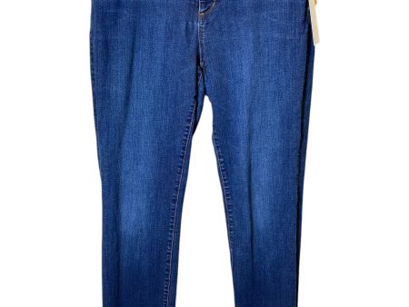 Jeans Skinny By Ann Taylor In Blue Denim, Size: 14 Fashion