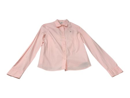 Top Long Sleeve By Lacoste In Pink, Size: L Supply