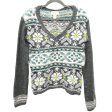 Sweater By Clothes Mentor In Grey & White, Size:M Hot on Sale