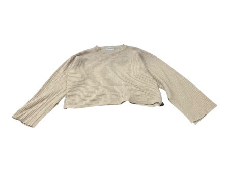 Top Long Sleeve By Pink Rose In Beige, Size: L Supply